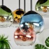 Koyoto Plafoniera, Lampada a sfera Blu, Oro, Verde, Chiaro, Ramato, 5-Luci