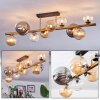 Chehalis Plafoniera, Lampada a sfera Oro, Nero, 10-Luci