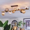 Chehalis Plafoniera, Lampada a sfera Oro, Nero, 10-Luci