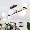 Chehalis Plafoniera, Lampada a sfera Oro, Nero, 10-Luci