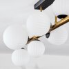 Chehalis Plafoniera, Lampada a sfera Oro, Nero, 10-Luci