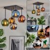 Koyoto Plafoniera, Lampada a sfera 37 cm Blu, Cromo, Oro, Verde, Ramato, Grigio fumo, 5-Luci