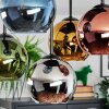 Koyoto Plafoniera, Lampada a sfera 37 cm Blu, Cromo, Oro, Verde, Ramato, Grigio fumo, 5-Luci