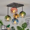 Koyoto Plafoniera, Lampada a sfera 37 cm Blu, Oro, Verde, Chiaro, Ramato, 5-Luci