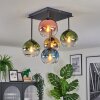 Koyoto Plafoniera, Lampada a sfera 37 cm Blu, Oro, Verde, Chiaro, Ramato, 5-Luci