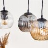 Ripoll Lampadario a sospensione, Lampada a sfera, Lampada a sospensione Écru, Nero, 3-Luci