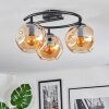 Ripoll Plafoniera, Lampada a sfera Ambrato, 3-Luci