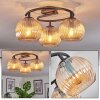 Koyoto Plafoniera, Lampada a sfera 37 cm Ambrato, 3-Luci