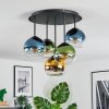 Koyoto Plafoniera, Lampada a sfera 45 cm Blu, Oro, Verde, Chiaro, 5-Luci