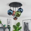 Gastor Plafoniera, Lampada a sfera Blu, Cromo, Verde, Ramato, Grigio fumo, 5-Luci