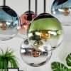 Gastor Plafoniera, Lampada a sfera 37 cm Blu, Cromo, Verde, Chiaro, Ramato, Grigio fumo, 5-Luci