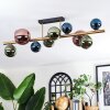 Chehalis Plafoniera, Lampada a sfera Oro, Nero, 10-Luci