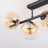 Gastor Plafoniera, Lampada a sfera Ambrato, Chiaro, 5-Luci