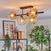 Gastor Plafoniera, Lampada a sfera Ambrato, Chiaro, 5-Luci
