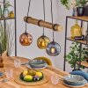 Ripoll Lampadario a sospensione, Lampada a sfera, Lampada a sospensione Écru, Nero, 3-Luci