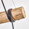Koyoto Lampadario a sospensione, Lampada a sfera, Lampada a sospensione Écru, Nero, 3-Luci