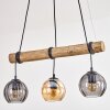 Koyoto Lampadario a sospensione, Lampada a sfera, Lampada a sospensione Écru, Nero, 3-Luci