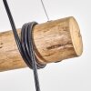 Koyoto Lampadario a sospensione, Lampada a sfera, Lampada a sospensione Écru, Nero, 3-Luci