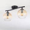 Koyoto Plafoniera, Lampada a sfera Ambrato, Chiaro, 2-Luci