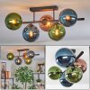 Gastor Plafoniera, Lampada a sfera Blu, Verde, Ramato, 5-Luci