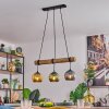 Koyoto Lampadario a sospensione, Lampada a sfera, Lampada a sospensione Écru, Nero, 3-Luci