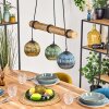 Koyoto Lampadario a sospensione, Lampada a sfera, Lampada a sospensione Écru, Nero, 3-Luci