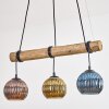 Koyoto Lampadario a sospensione, Lampada a sfera, Lampada a sospensione Écru, Nero, 3-Luci