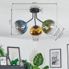 Koyoto Plafoniera, Lampada a sfera Blu, Oro, Verde, Chiaro, 3-Luci