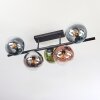 Gastor Plafoniera, Lampada a sfera Blu, Cromo, Verde, Chiaro, Ramato, Grigio fumo, 5-Luci