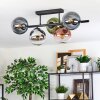 Gastor Plafoniera, Lampada a sfera Blu, Cromo, Verde, Chiaro, Ramato, Grigio fumo, 5-Luci