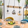 Koyoto Lampadario a sospensione, Lampada a sfera, Lampada a sospensione Écru, Nero, 3-Luci