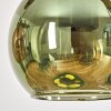 Koyoto Lampadario a sospensione, Lampada a sfera, Lampada a sospensione Écru, Nero, 3-Luci
