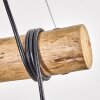 Koyoto Lampadario a sospensione, Lampada a sfera, Lampada a sospensione Écru, Nero, 3-Luci