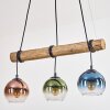 Koyoto Lampadario a sospensione, Lampada a sfera, Lampada a sospensione Écru, Nero, 3-Luci