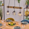Koyoto Lampadario a sospensione, Lampada a sfera, Lampada a sospensione Écru, Nero, 3-Luci