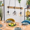 Koyoto Lampadario a sospensione, Lampada a sfera, Lampada a sospensione Écru, Nero, 3-Luci