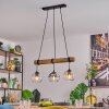 Koyoto Lampadario a sospensione, Lampada a sfera, Lampada a sospensione Écru, Nero, 3-Luci