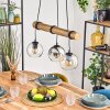 Koyoto Lampadario a sospensione, Lampada a sfera, Lampada a sospensione Écru, Nero, 3-Luci