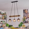 Koyoto Lampadario a sospensione, Lampada a sfera, Lampada a sospensione Écru, Nero, 3-Luci