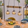 Koyoto Lampadario a sospensione, Lampada a sfera, Lampada a sospensione Écru, Nero, 3-Luci