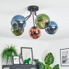 Koyoto Plafoniera, Lampada a sfera 52 cm Blu, Verde, Ramato, 5-Luci