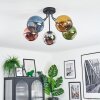 Koyoto Plafoniera, Lampada a sfera 52 cm Blu, Cromo, Oro, Verde, Ramato, Grigio fumo, 5-Luci