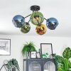 Koyoto Plafoniera, Lampada a sfera 52 cm Blu, Oro, Verde, 5-Luci