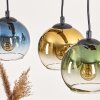 Koyoto Lampadario a sospensione, Lampada a sfera, Lampada a sospensione Écru, Nero, 3-Luci
