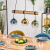 Koyoto Lampadario a sospensione, Lampada a sfera, Lampada a sospensione Écru, Nero, 3-Luci