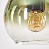 Koyoto Lampadario a sospensione, Lampada a sfera, Lampada a sospensione Écru, Nero, 3-Luci