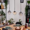 Gastor Lampadario a sospensione, Lampada a sfera, Lampada a sospensione Ambrato, Chiaro, Grigio fumo, 3-Luci