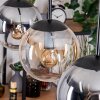 Gastor Lampadario a sospensione, Lampada a sfera, Lampada a sospensione Ambrato, Chiaro, Grigio fumo, 3-Luci