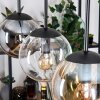 Gastor Lampadario a sospensione, Lampada a sfera, Lampada a sospensione Ambrato, Chiaro, Grigio fumo, 3-Luci