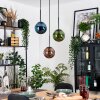 Gastor Lampadario a sospensione, Lampada a sfera, Lampada a sospensione Blu, Verde, Ramato, 3-Luci